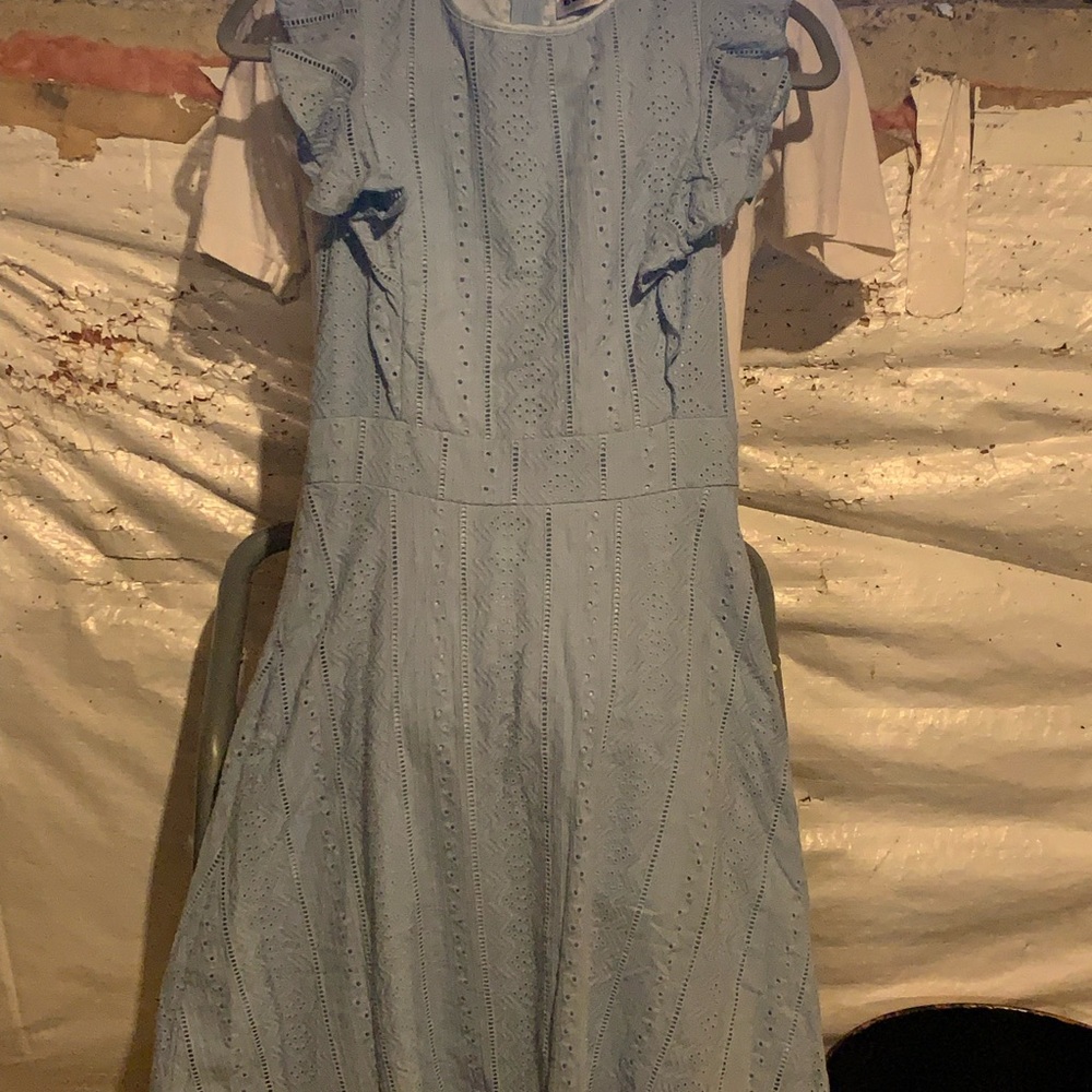 Blowfish Light Blue Eyelet Wedding Dress